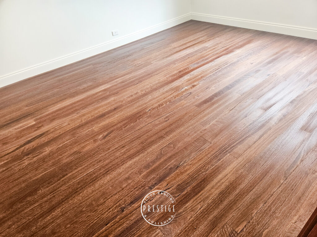 Blackbutt finished with a stain