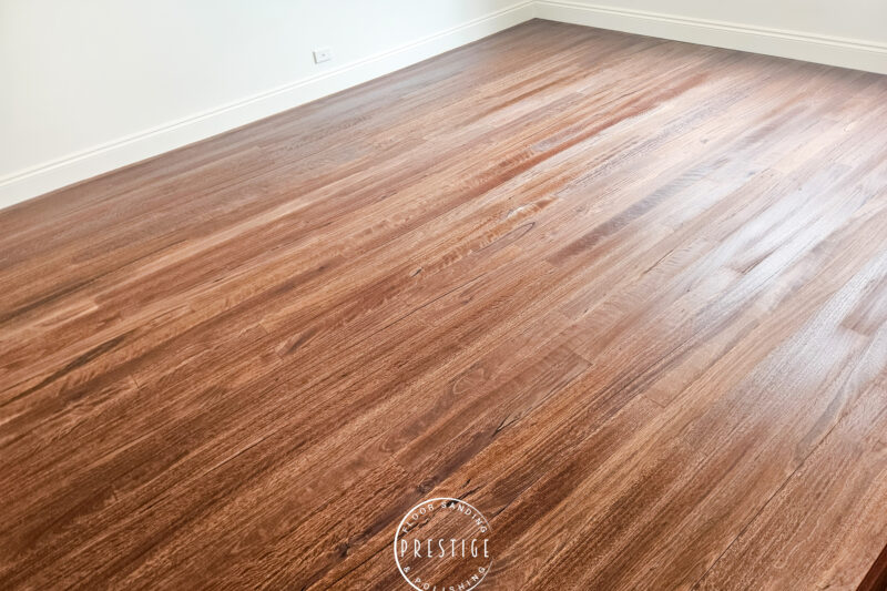 Blackbutt finished with a stain