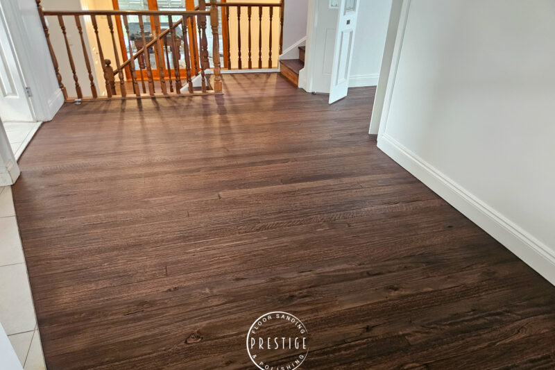 Blackbutt finished with a stain